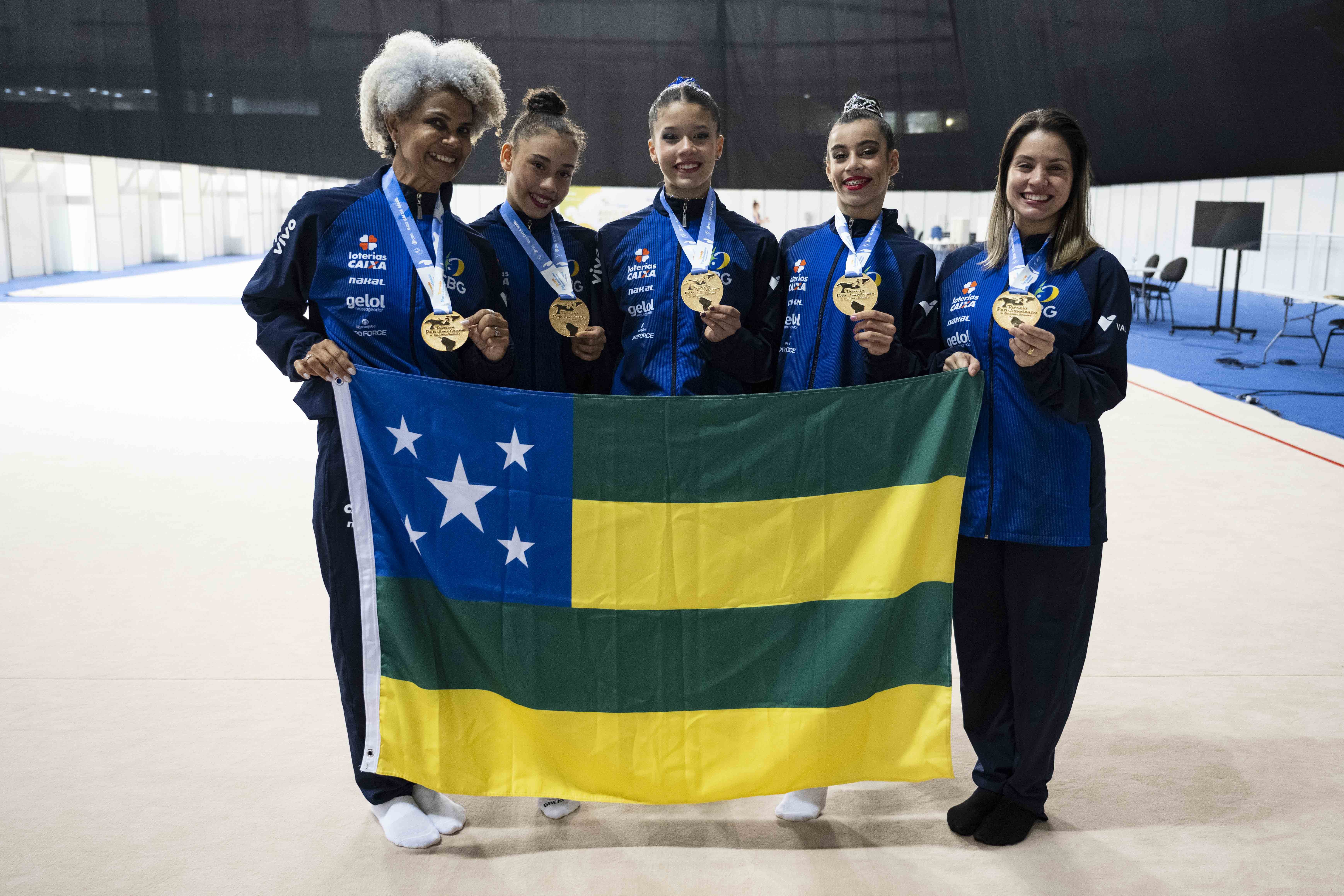 Representando o Brasil no Pan de Ginástica Rítmica, sergipanas garantem hegemonia do país