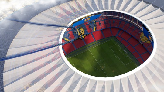 Barcelona mostra mais imagens do projeto do novo Camp Nou; veja