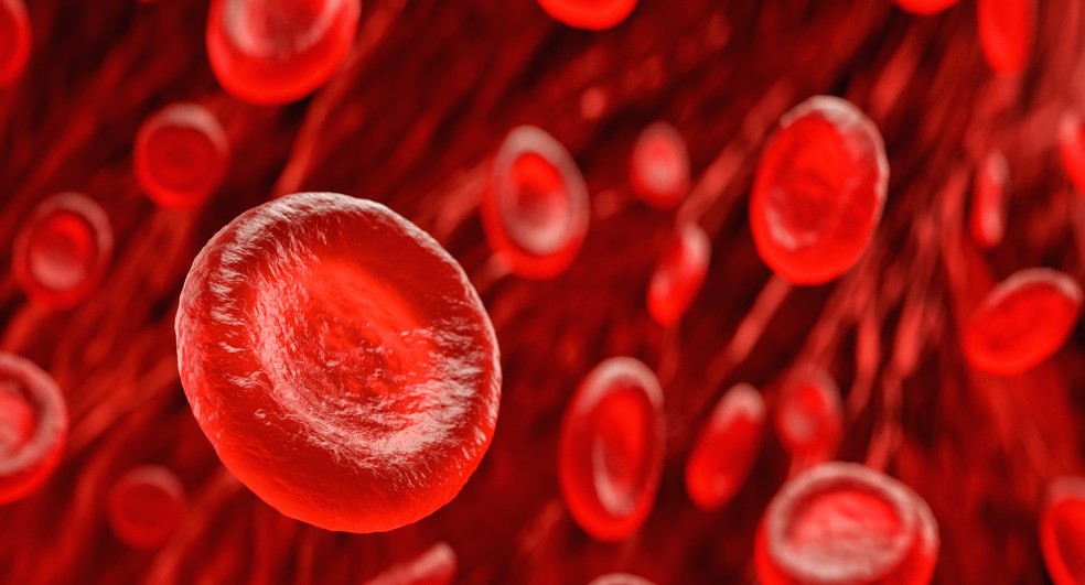 Glóbulos vermelhos transportam o oxigênio do sangue para os órgãos e tecidos — Foto: Istock Getty Images