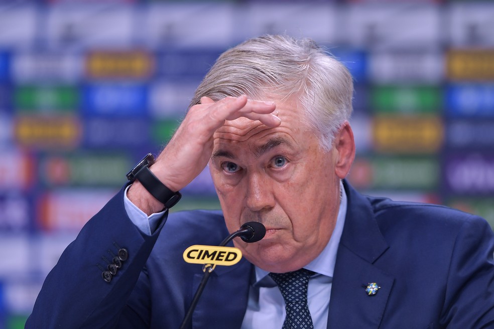 Carlo Ancelotti prepara a convocação final da Seleção — Foto: Thiago Ribeiro/AGIF