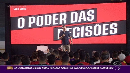 Em Aracaju, Diego Ribas realiza palestra e conta um pouco sobre trajetória no futebol - Programa: Globo Esporte SE 
