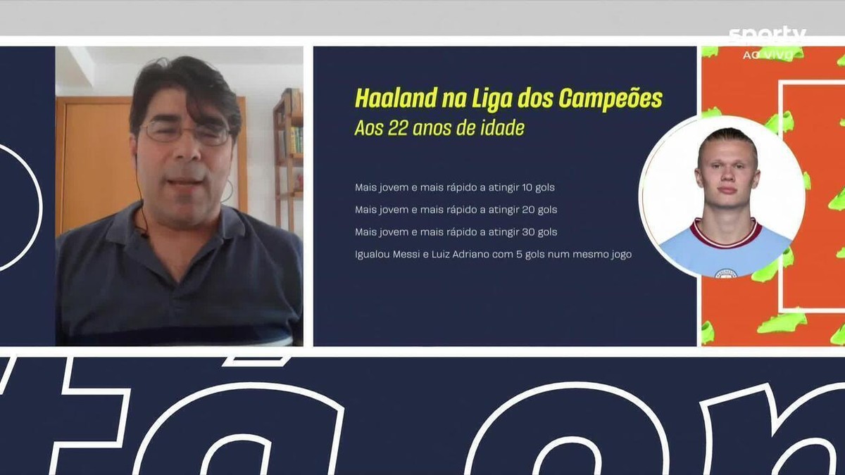Haaland marca cinco e iguala registos históricos de Luiz Adriano e Messi —