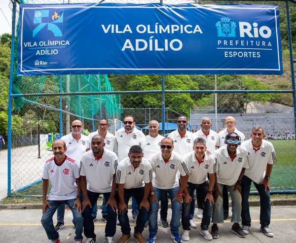 Nova Vila Olímpica do Vidigal homenageia Adílio, ídolo do Flamengo.
