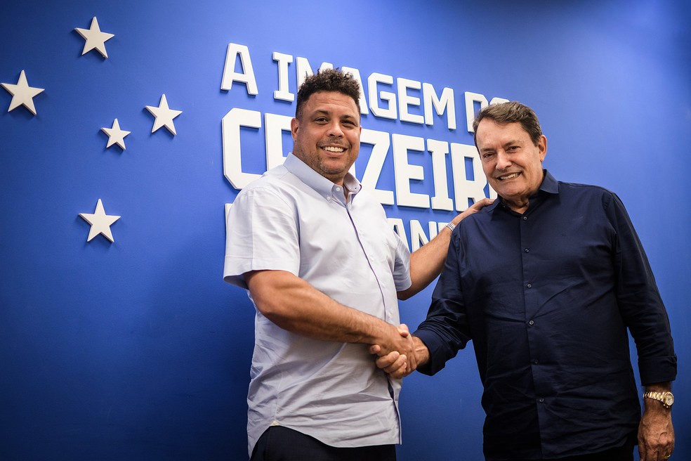 Ronaldo e Pedro Lourenço; Cruzeiro — Foto: Gustavo Aleixo/Cruzeiro