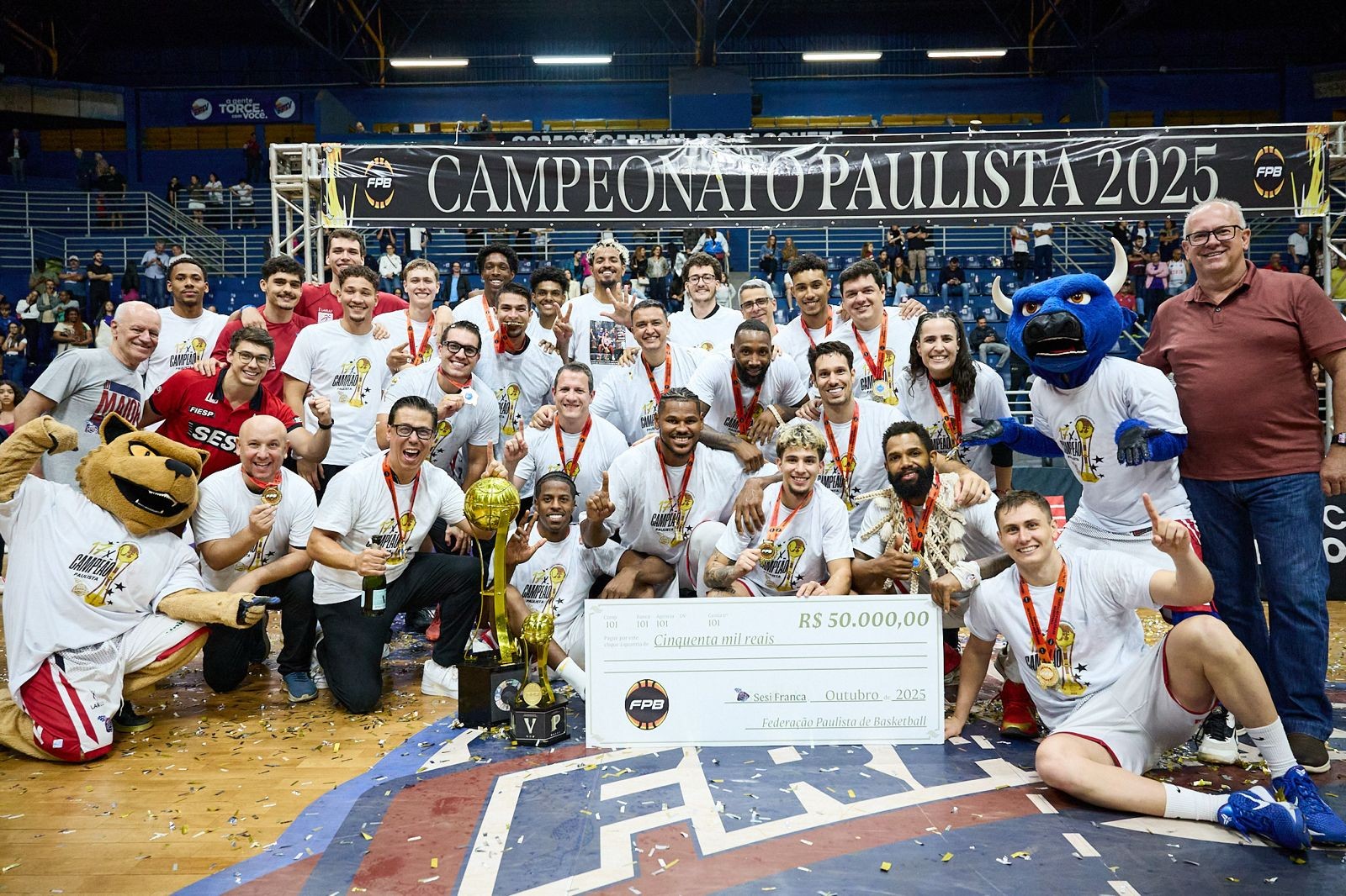 Paulista masculino de basquete de 2026 terá oito equipes e começa em agosto
