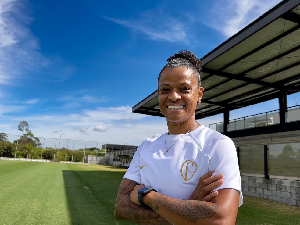 Após se aposentar dos gramados, Grazi participará da administração do Corinthians feminino — Foto: Divulgação/Corinthians