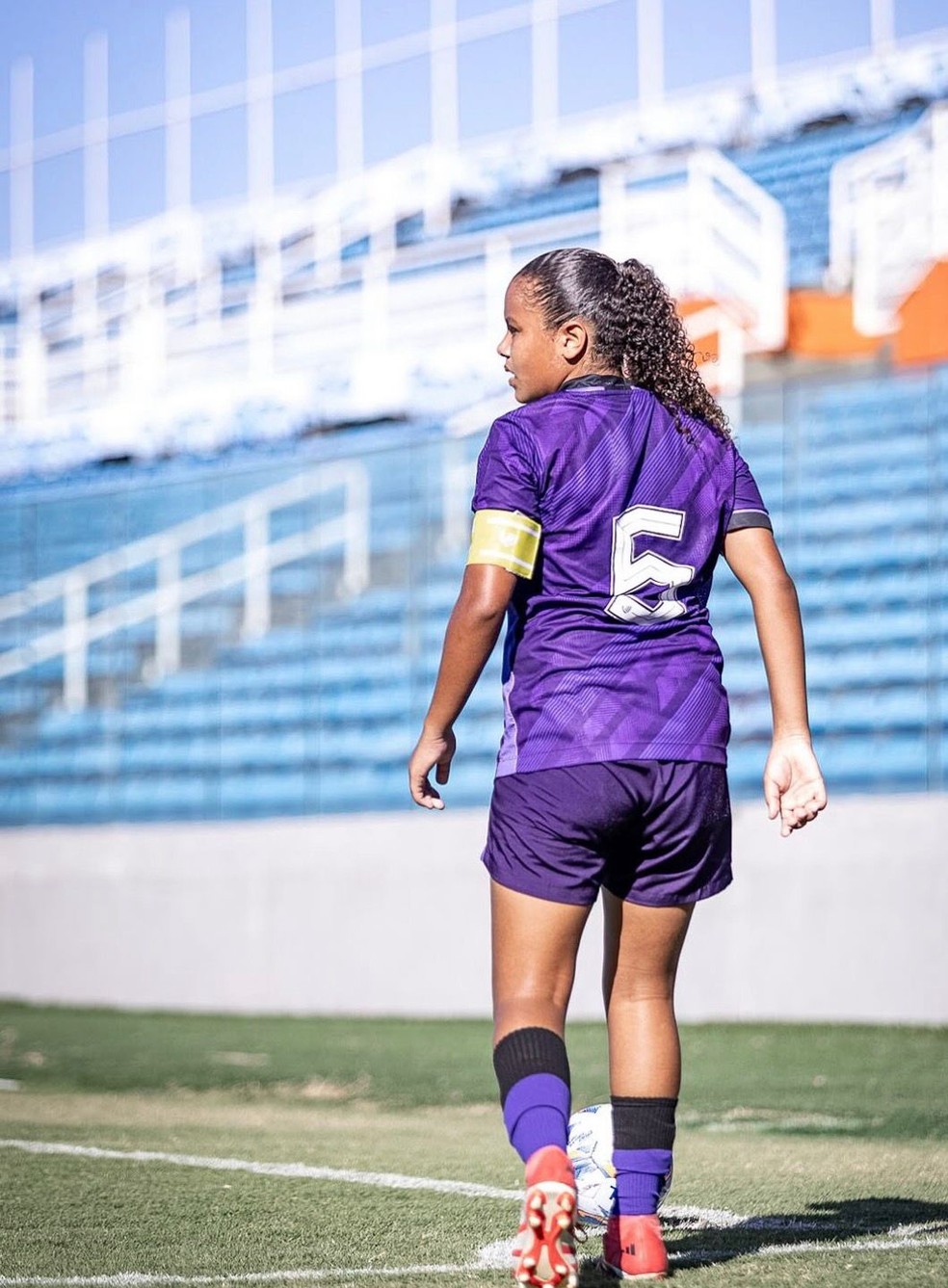 Ana Kezia, apelidada Martinha, pelo sub-15 do Ceará, futebol de areia
