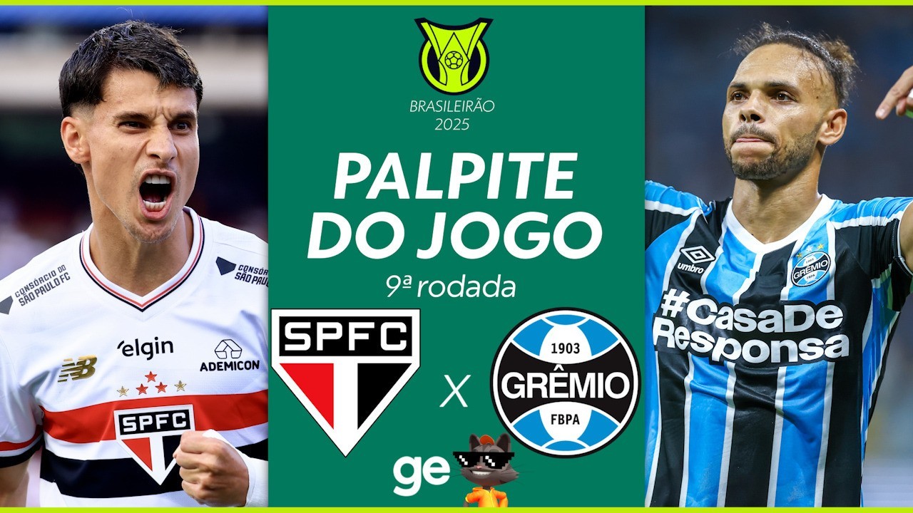 Transmissão, horário e escalações de São Paulo x Grêmio ao vivo
