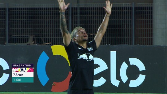 Confira golaços do atacante Artur com a camisa do Bragantino