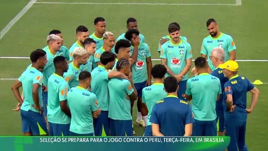 Seleção se prepara para o jogo contra o Peru na próxima terça-feirasportingbet ou betfairBrasília - Programa: Esporte Espetacular 