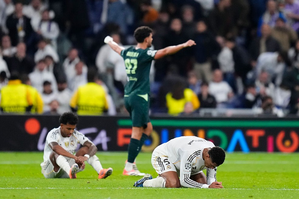 Manchester City vence o Real Madrid de virada na Champions League — Foto: Getty Images