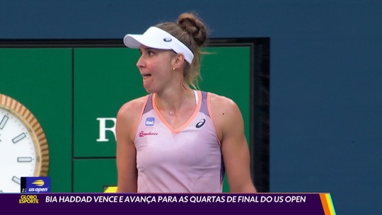Bia Haddad vence e avança para as quartas de final do US Open - Programa: Globo Esporte RJ 