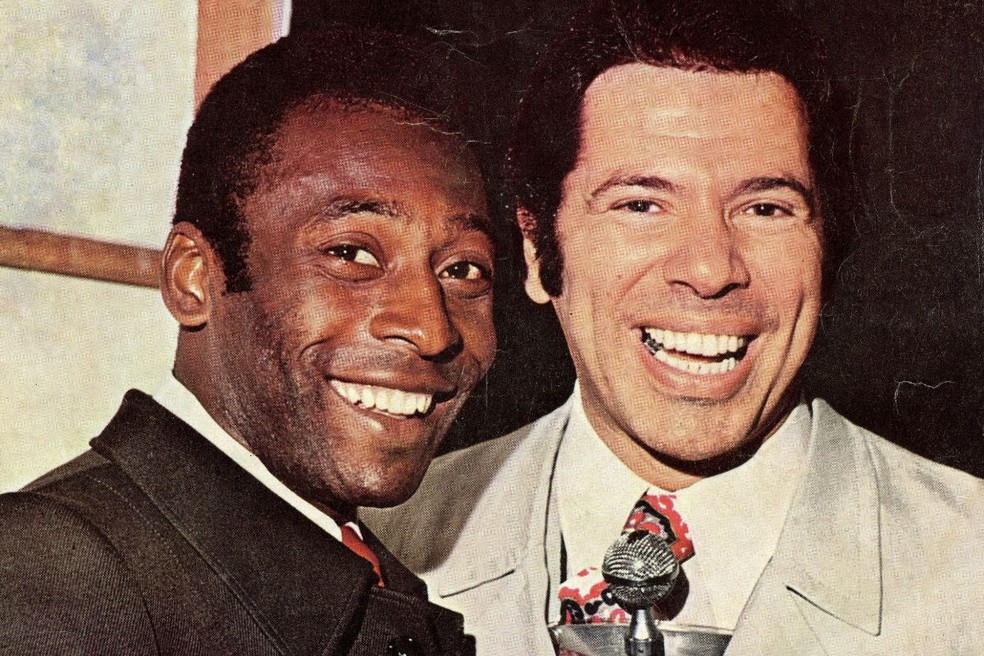 Pelé e Silvio Santos — Foto: Erasmo de Souza/ SBT