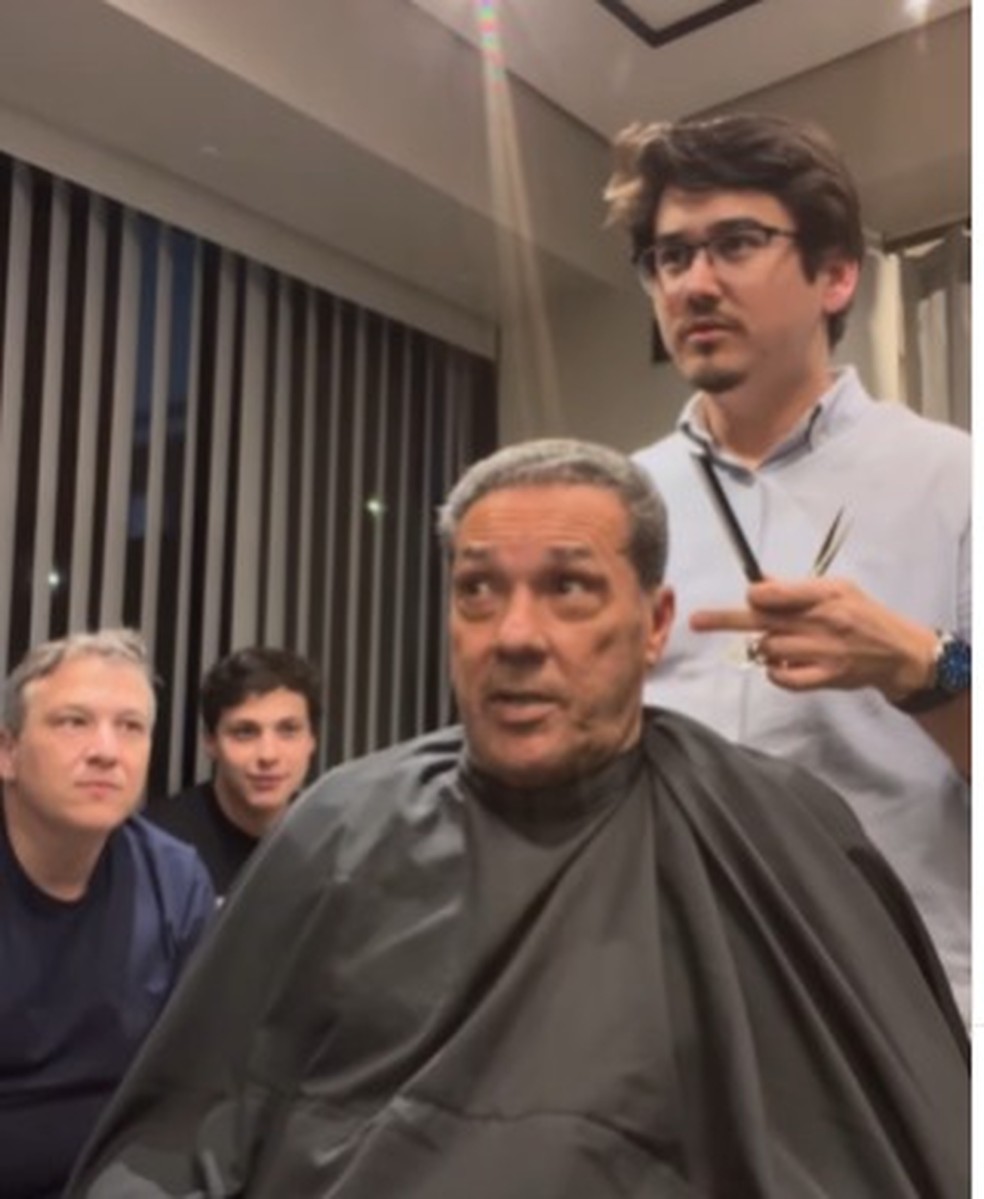 Vanderlei Luxemburgo com Dario Beca — Foto: Reprodução