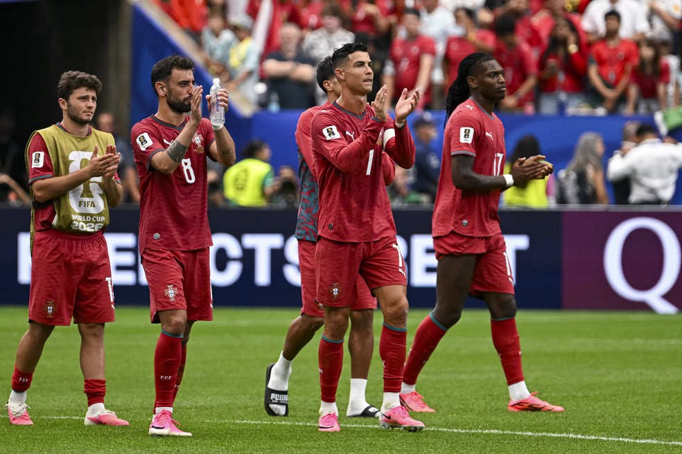 Cristiano Ronaldo em partida que influencia Grupo de Portugal