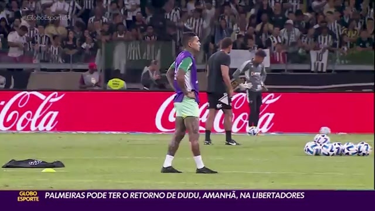 Palmeiras pode ter o retorno de Dudu, amanhã, na Libertadores