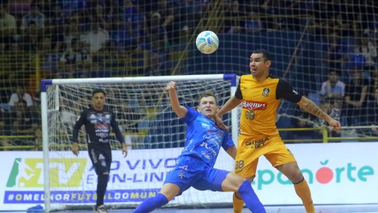 Em jogo com duas viradas, Foz Cataratas e Sorocaba empatam pela Liga Futsal