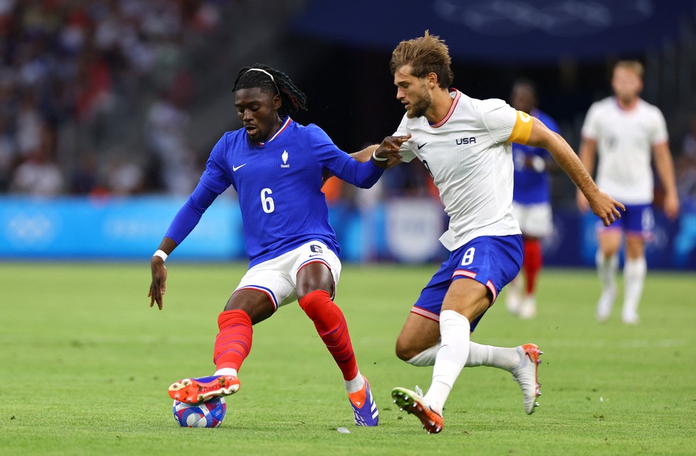Koné em ação nas Olimpíadas de Paris