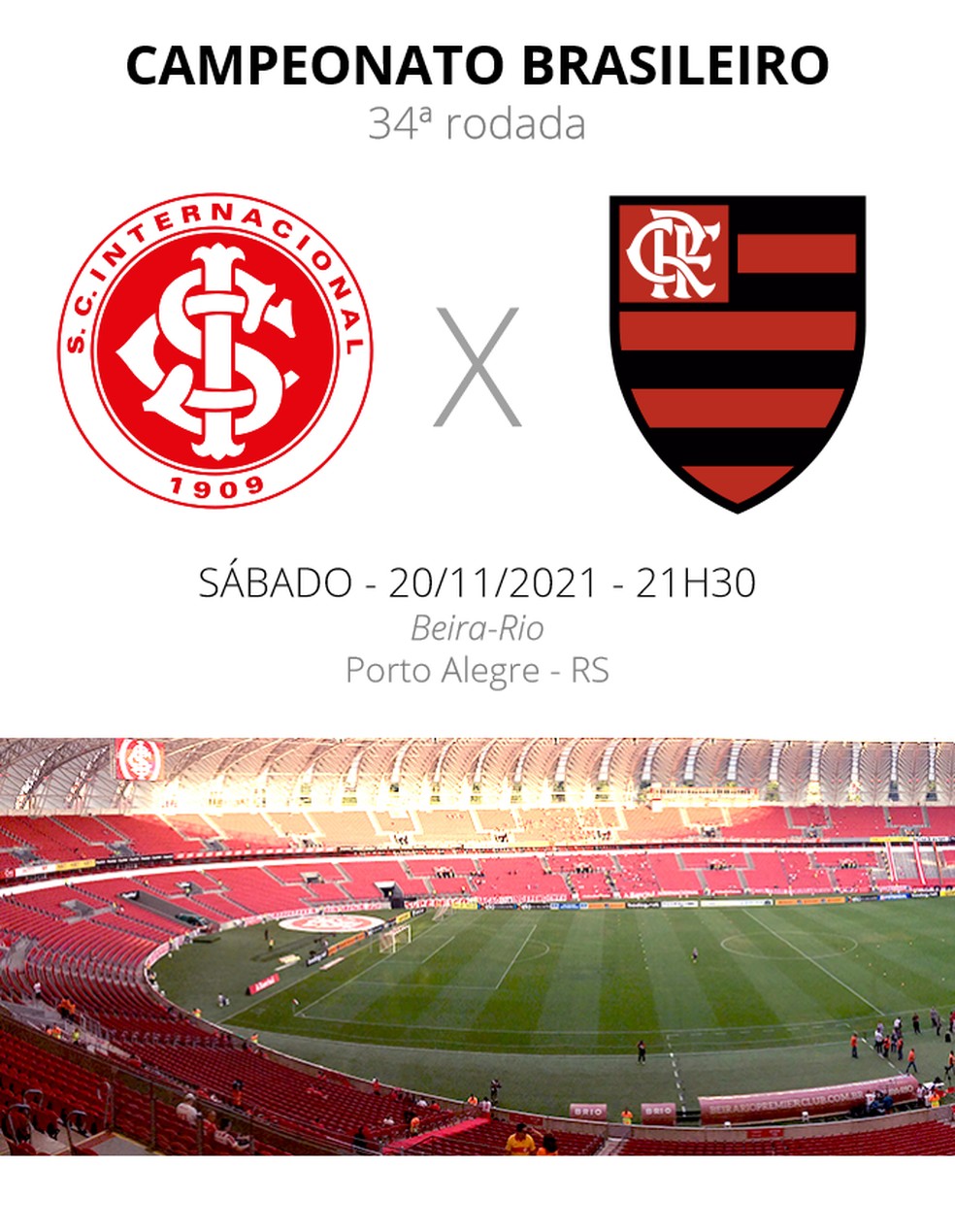 Onde assistir o jogo Flamengo x Internacional hoje, sábado, 26, pelo  Brasileirão; veja horário