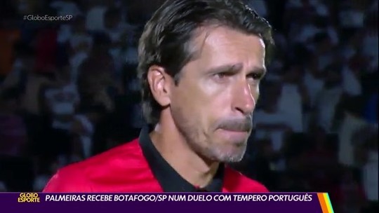 Palmeiras recebe o Botafogo-SP num duelo com tempero português - Programa: Globo Esporte SP 