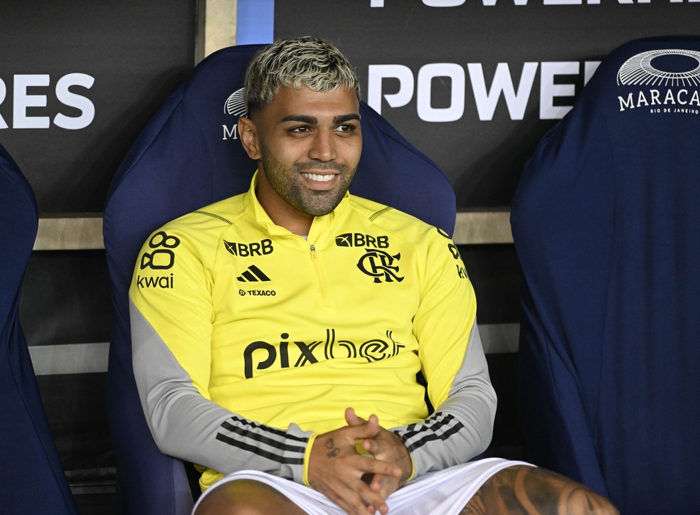 Gabigol poderá continuar sendo relacionado no Flamengo — Foto: André Durão