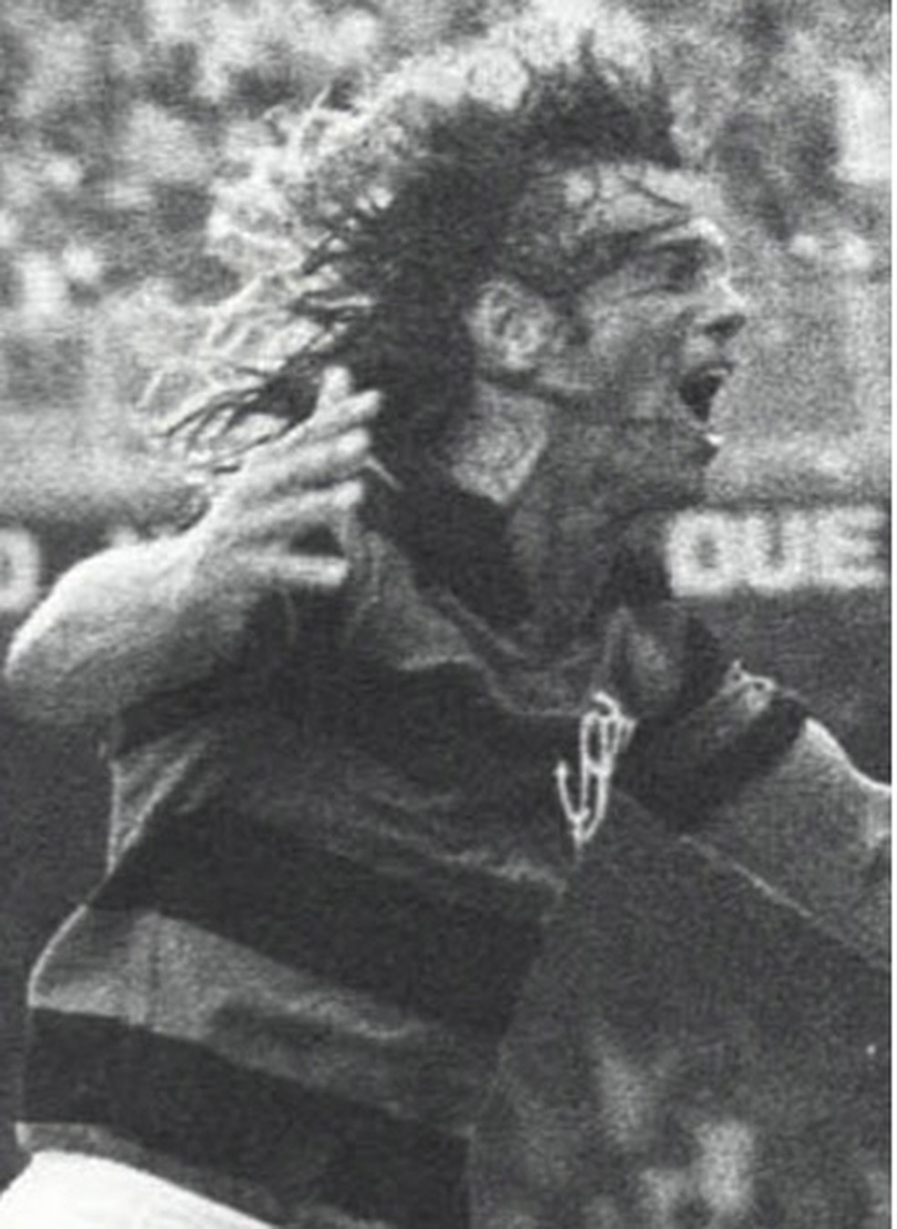 Doval comemora um gol pelo Flamengo  Foto: Divulgao