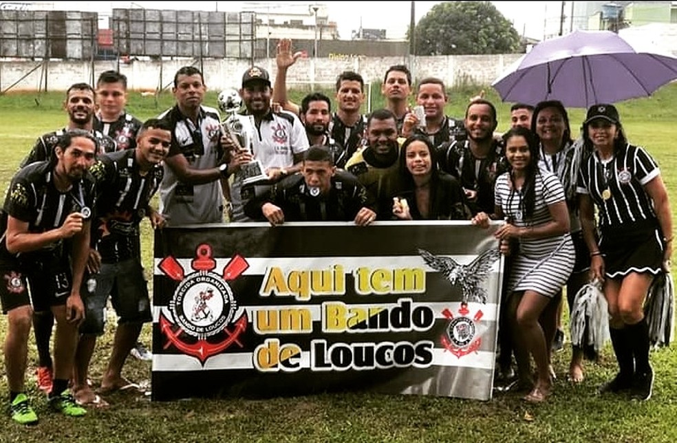 Torcida organizada "Bando de Loucos" foi campeão de torneio solidário no Acre — Foto: Arquivo pessoal/Bruno Araújo