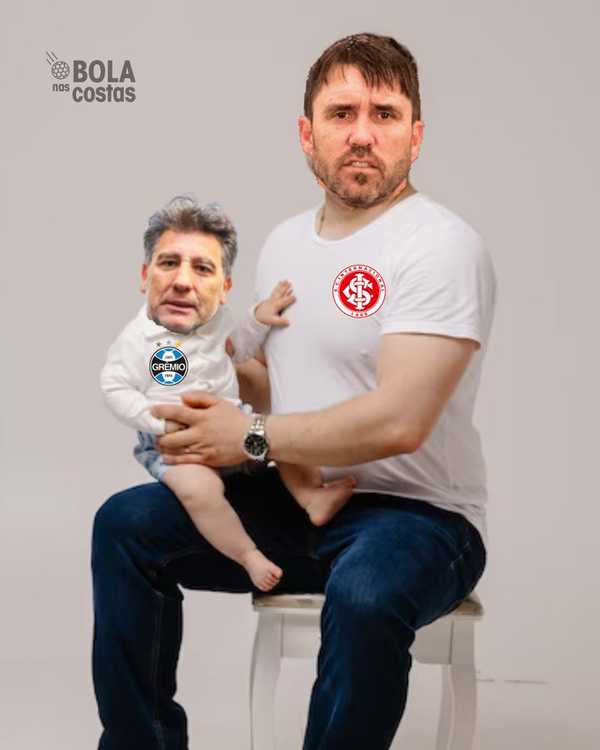 Paternidade e fantasma da B: os memes da vitória do Inter no Gre-Nal