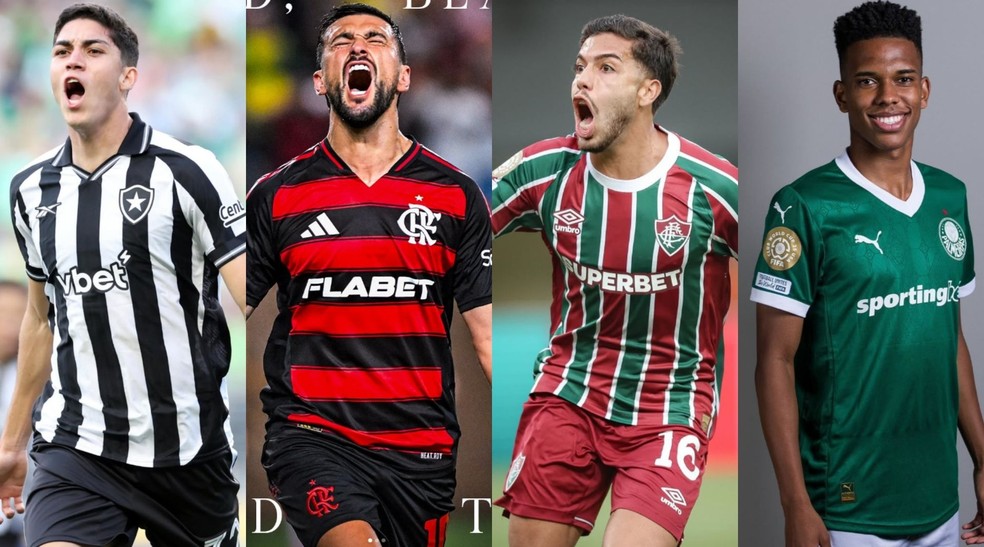 Camisas dos times brasileiros no mundial  Foto: Divulgao