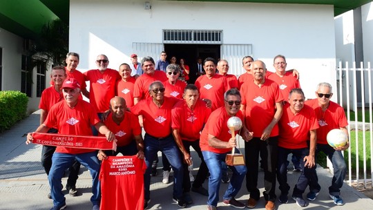 Jogadores do Baré campeões do Copão da Amazônia recebem homenagens 40 anos após títulos