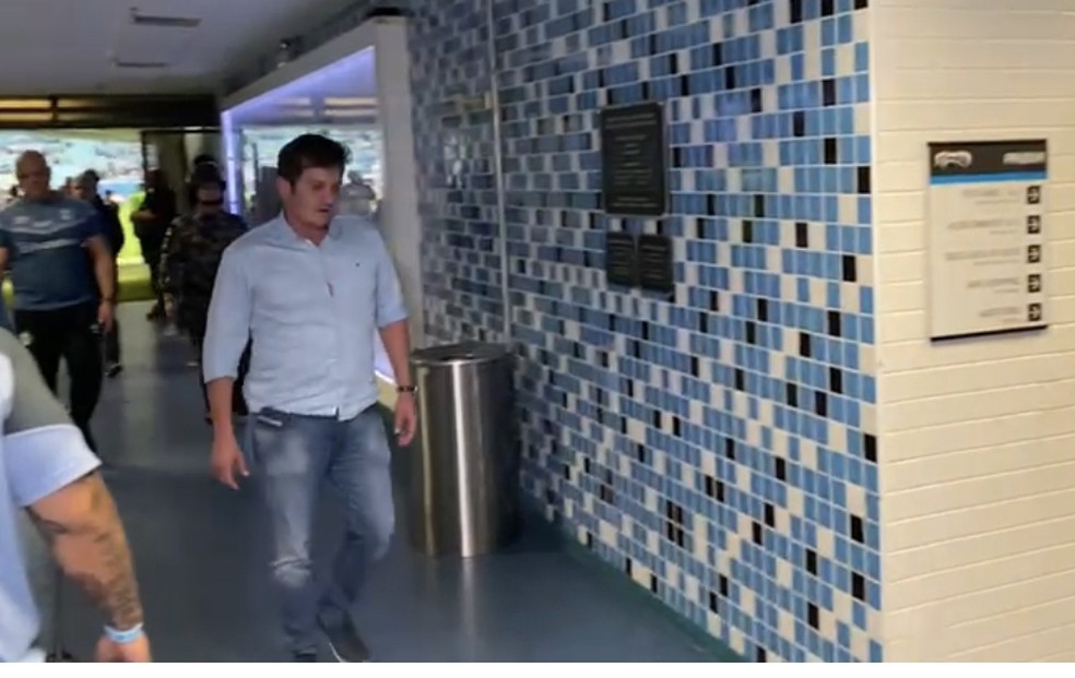 Vice de futebol do Grêmio Antônio Brum — Foto: João Victor Teixeira