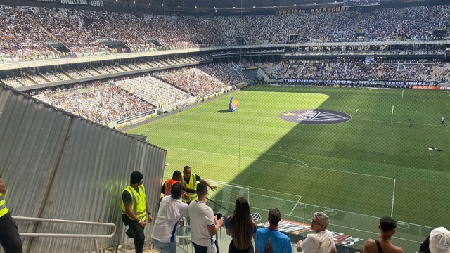 Visibilidade da torcida do Cruzeiro na Arena MRV