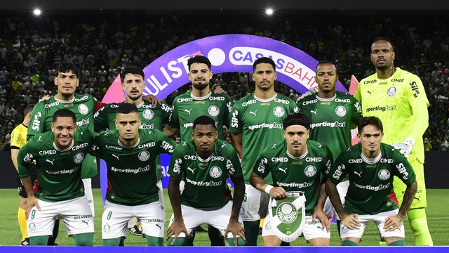 Jogadores titulares do Palmeiras contra o Capivariano