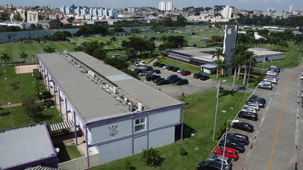 Hotel localizado no CT do Corinthians pode receber 64 pessoas — Foto: Reprodução/TV Corinthians