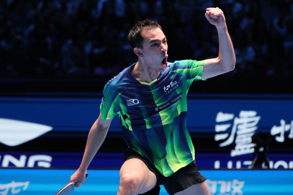Hugo Calderano na Copa do Mundo — Foto: VCG/VCG via Getty Images