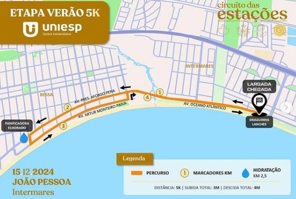 Etapa Verão do Circuito das Estações 2024 / 5km — Foto: Divulgação