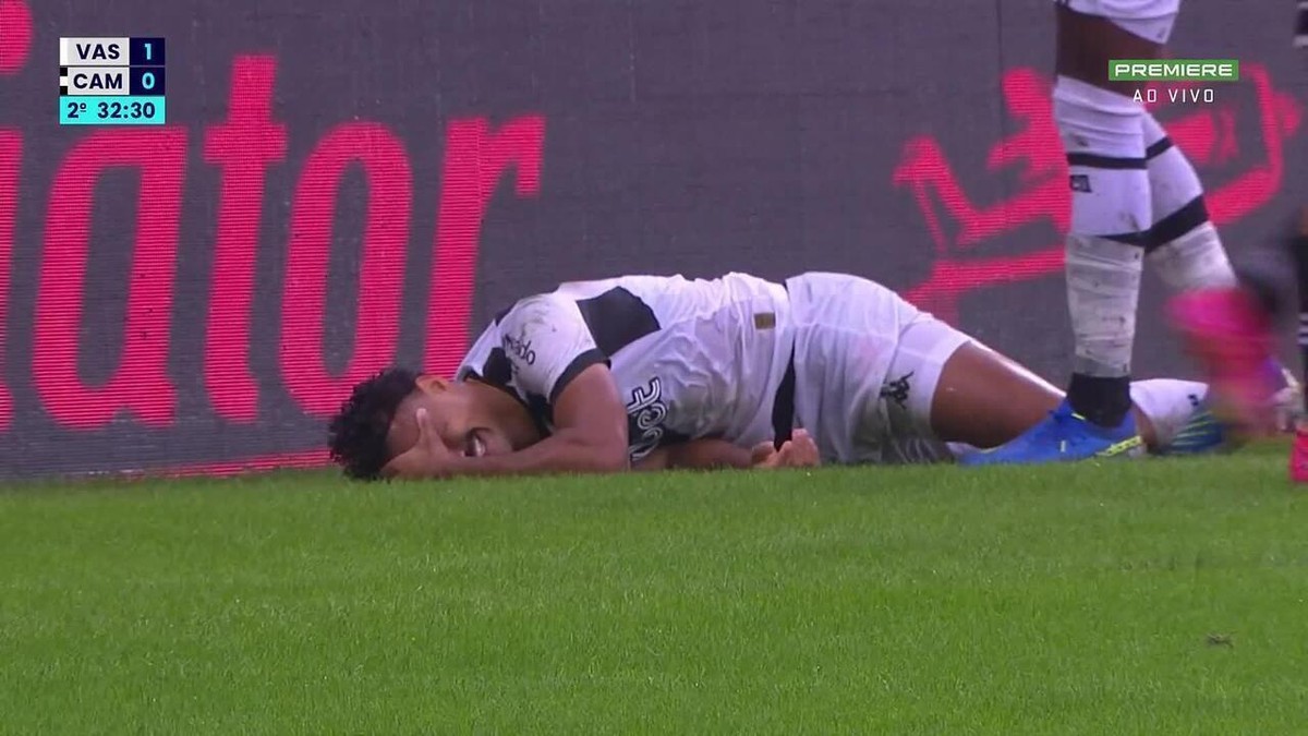 Gabriel Dias returns to play with Vasco after a year, but leaves the field crying with a new injury |  Basque