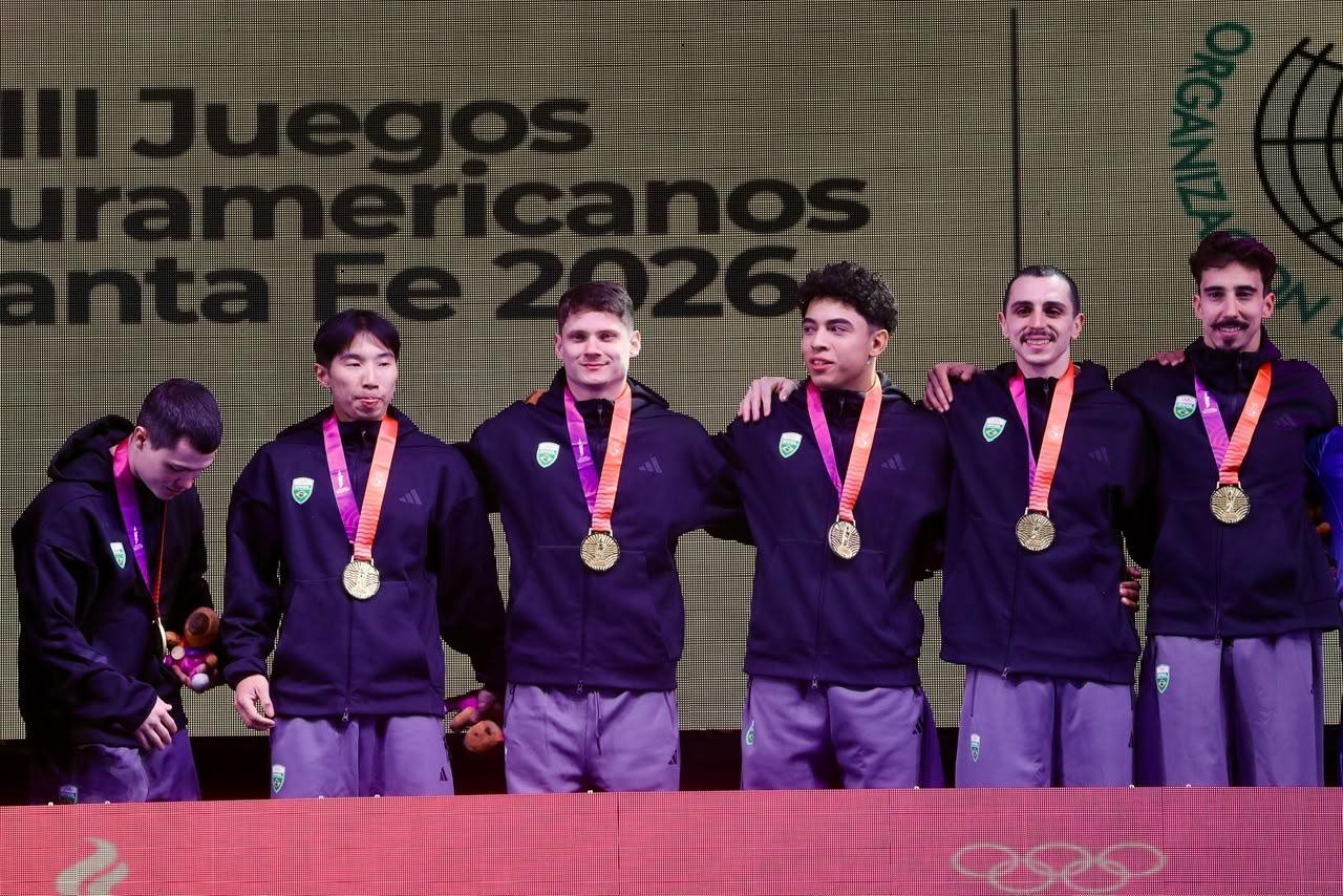 Brasil é tricampeão nos Jogos Sul-Americanos com a ginástica artística masculina