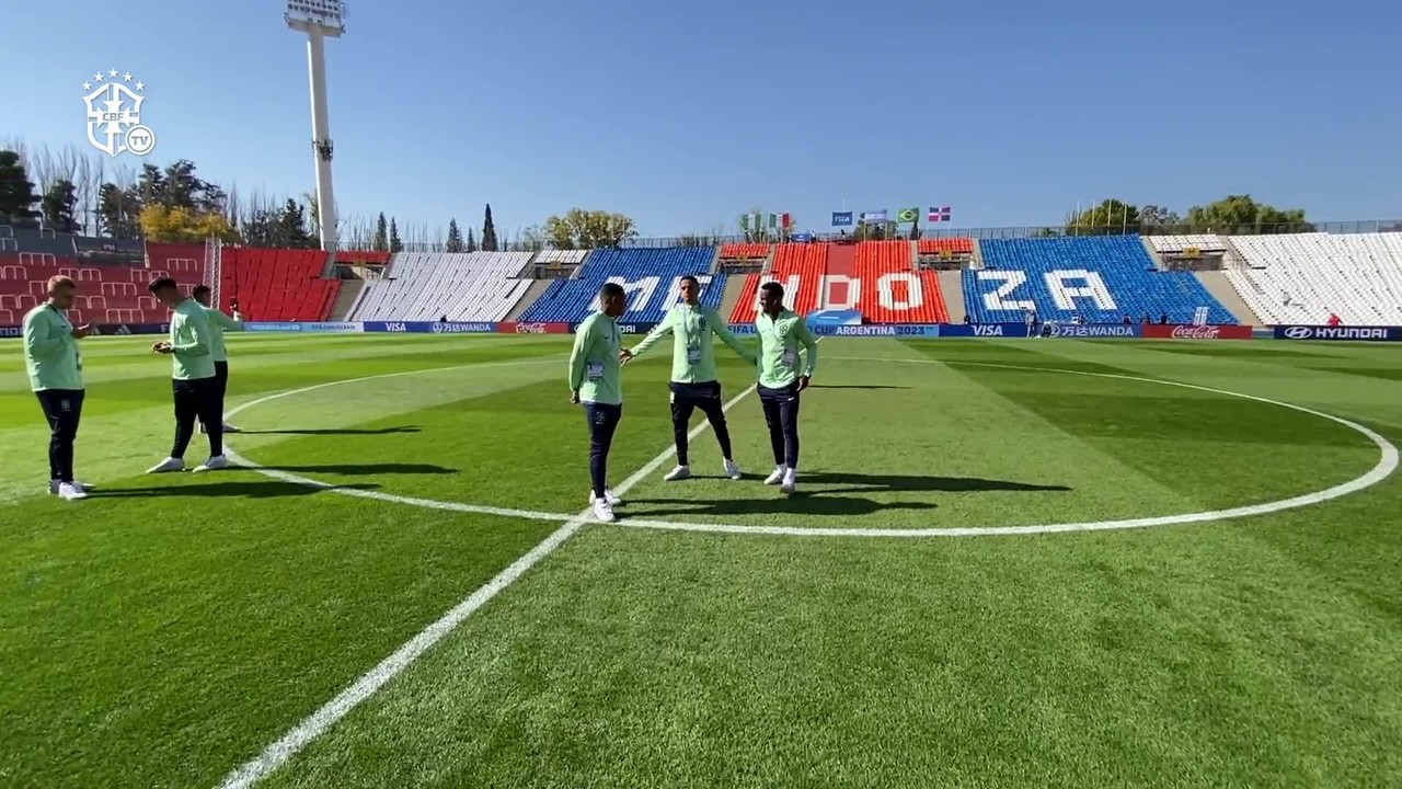 Seleção Sub-20 faz treino de reconhecimento do estádio da estreia na Copa do Mundo