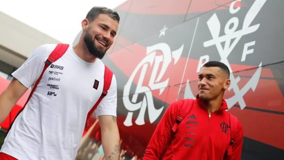 Flamengo passou por mudança no gol.  — Foto: Divulgação / Flamengo