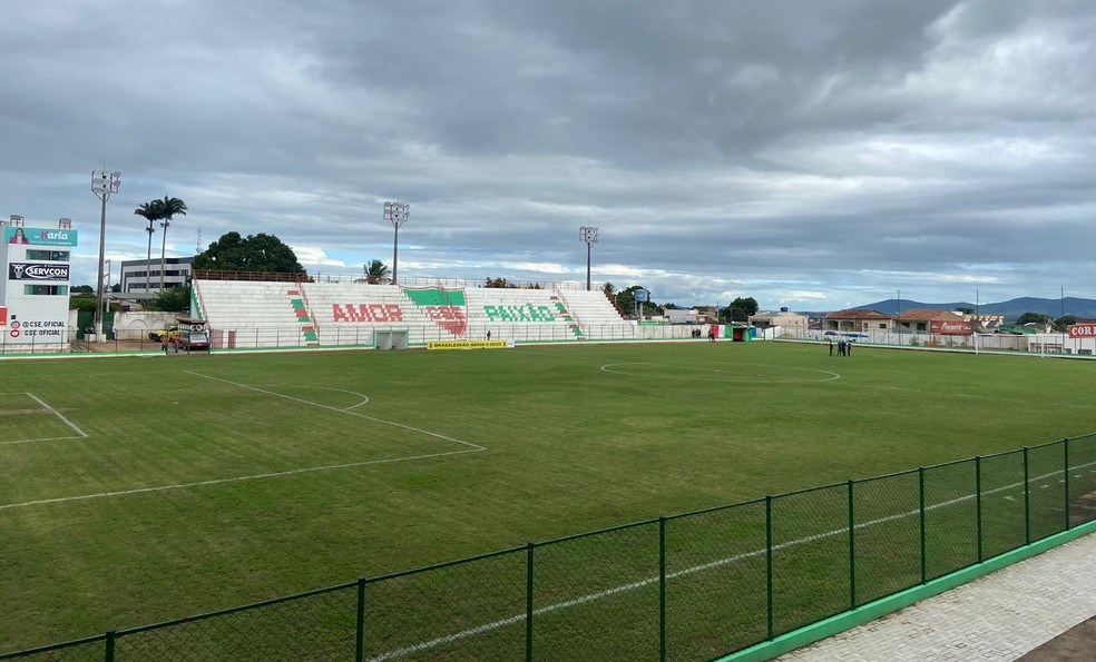 Estádio Juca Sampaio, em Palmeira dos Índios — Foto: Augusto Oliveira/FAF