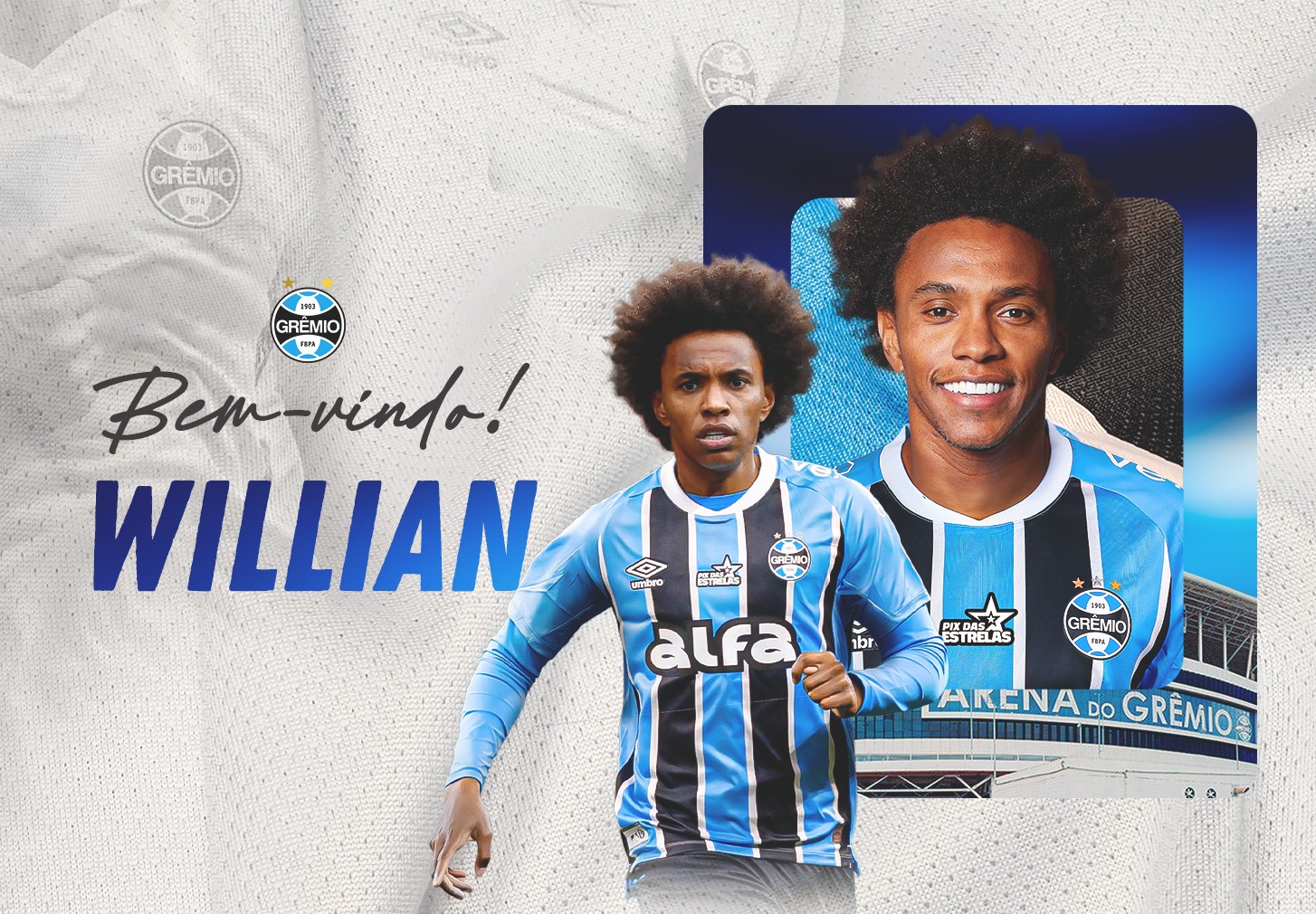 Grêmio anuncia contratação de Willian