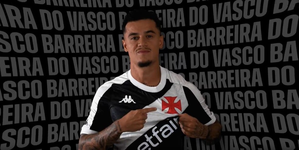 Vasco anuncia contratação de Philippe Coutinho — Foto: Twitter/ Vasco