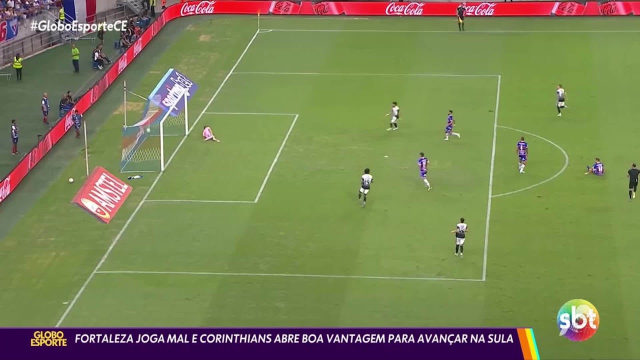 Fortaleza joga mal e Corinthians abre boa vantagem para avançar na Sula