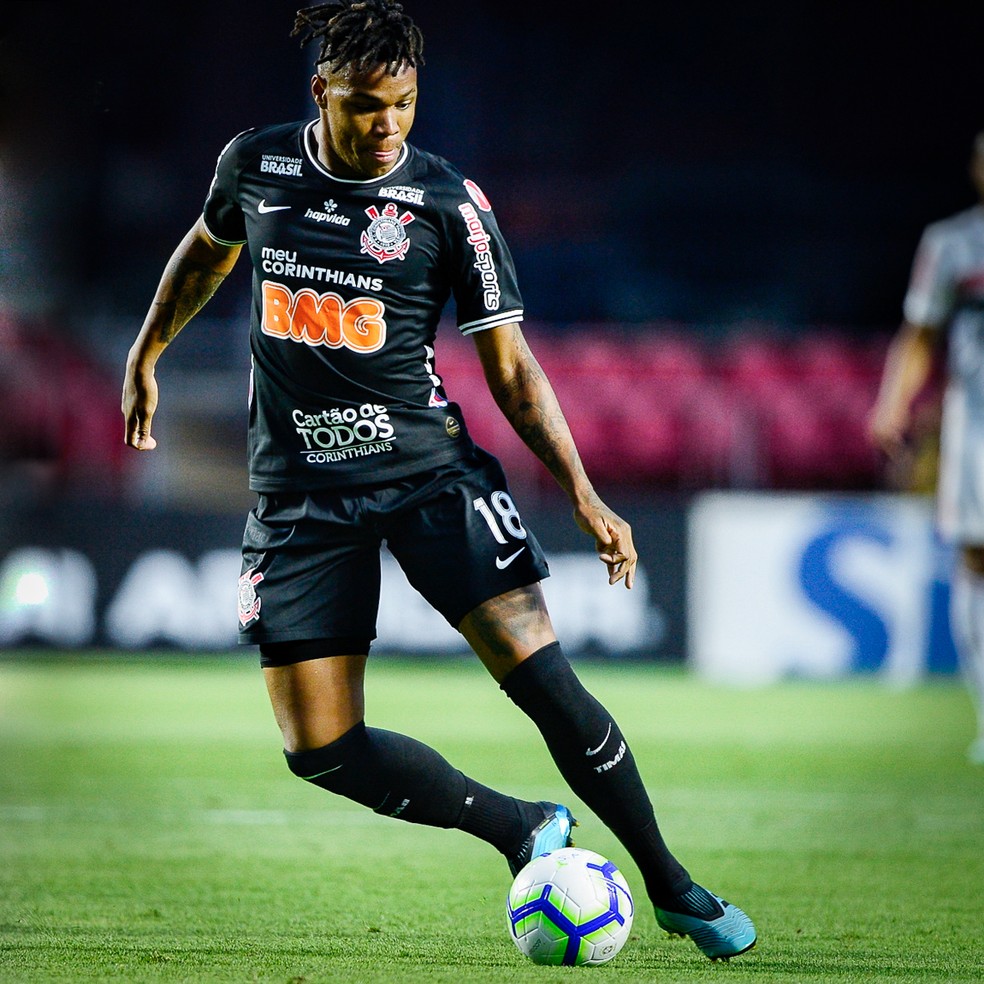 Matheus Jesus em ação pelo Corinthians, em 2019 — Foto: Renato Pizzutto/BP Filmes