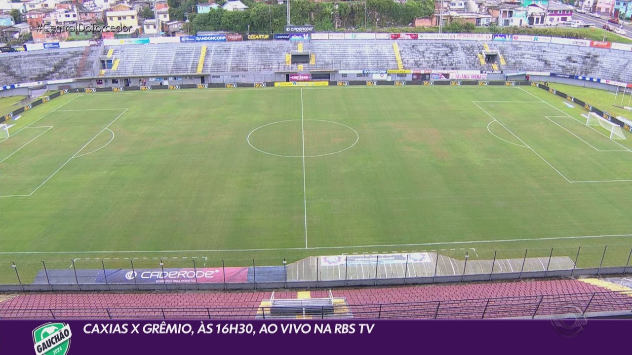 Veja escalação de Caxias e Grêmio para o jogo às 16h30