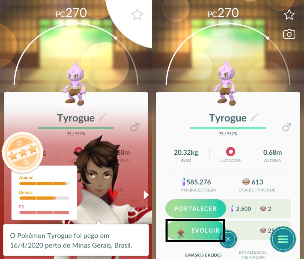 APRENDA EVOLUIR SEU TYROGUE - Pokémon Go 
