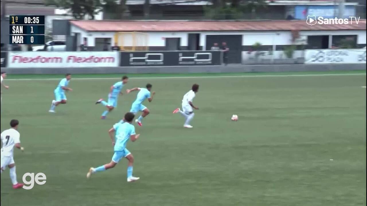 Candidato a "novo raio" do Santos faz golaço com apenas 13 segundos de jogo; veja