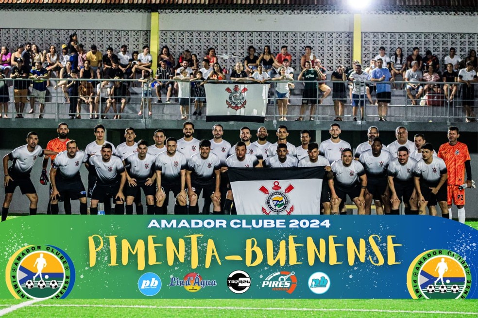 Corinthians de Pimenta Bueno em disputas do Amador Clubes — Foto: Diego Rafael/Divulgação