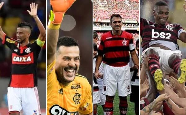 Antes do adeus a Rodrigo Caio e Filipe Luís, veja outras despedidas de jogadores do Flamengo